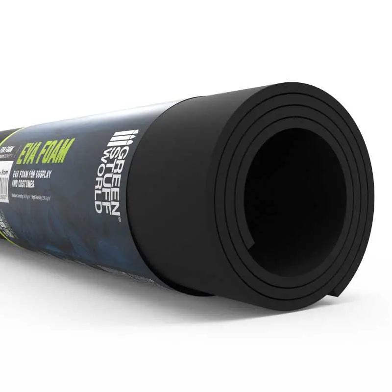 Cosplay Black EVA Foam 5 mm - Medium Density