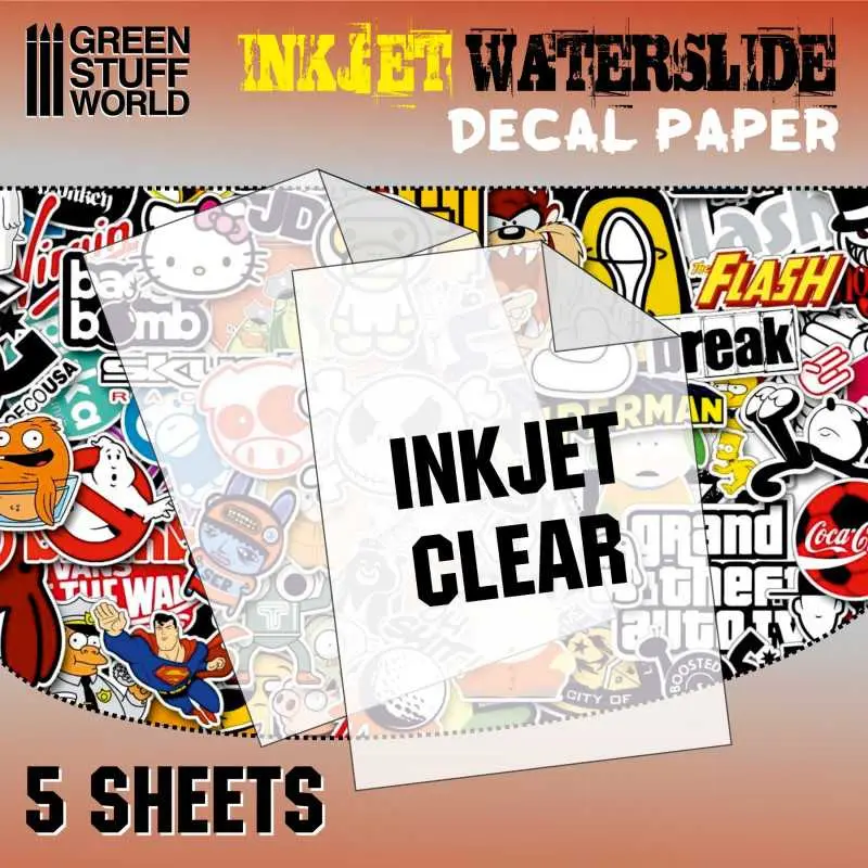 Green Stuff World: Waterslide Decals, Inkjet Transparent x2