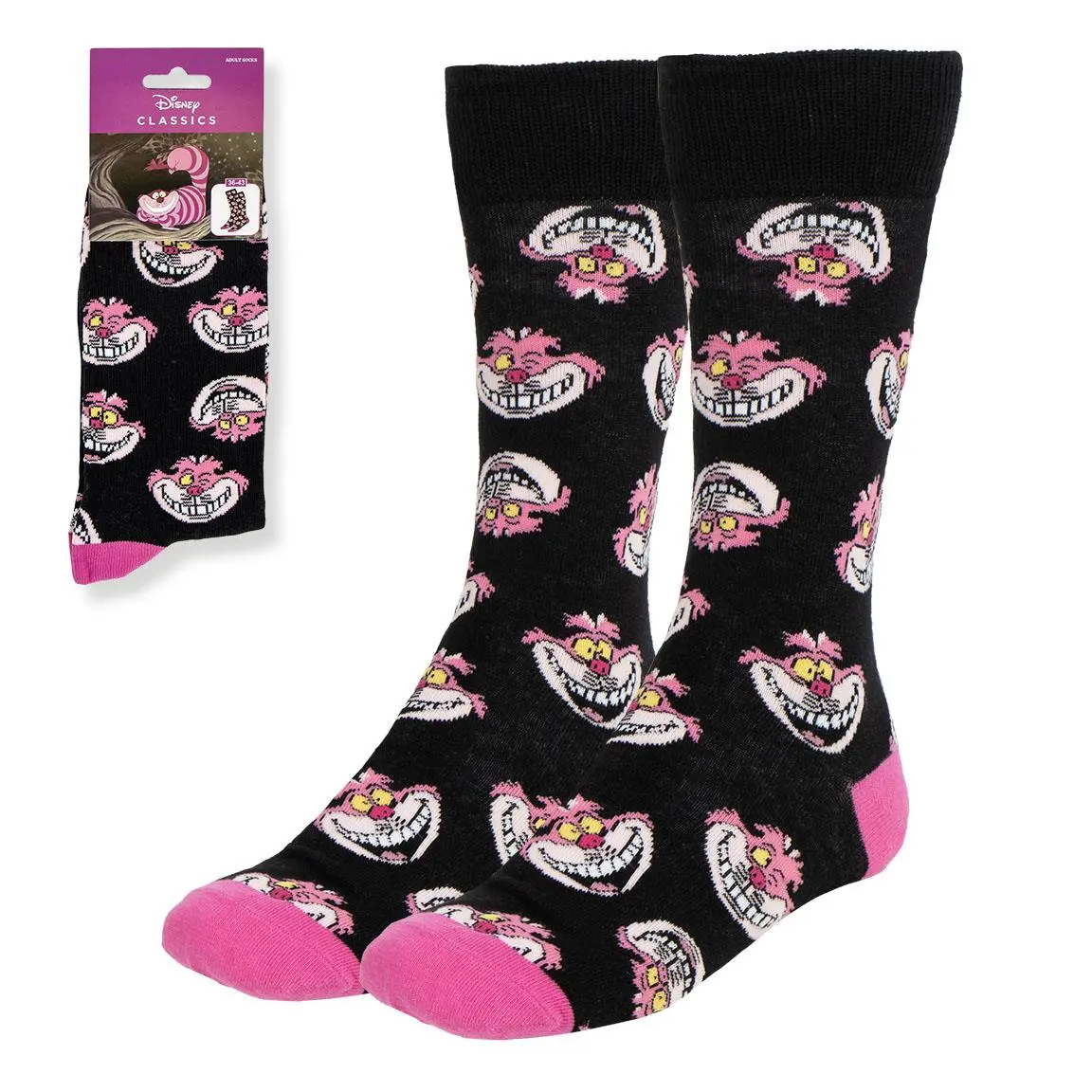Cheshire Cat Pattern Socks (36-43)