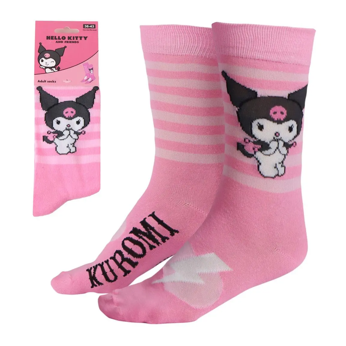 Kuromi Pink Socks (36-43)