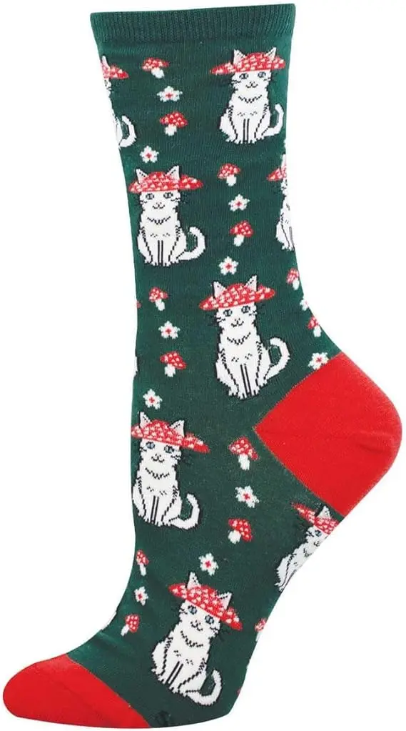 Mushroom Cat Socks (35-42)