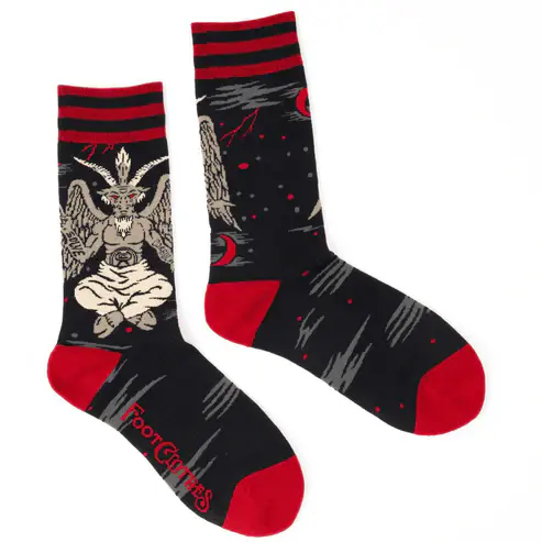 Evil AF Baphomet Socks (36-46)
