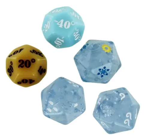 Weather Dice Set with Bag (5)