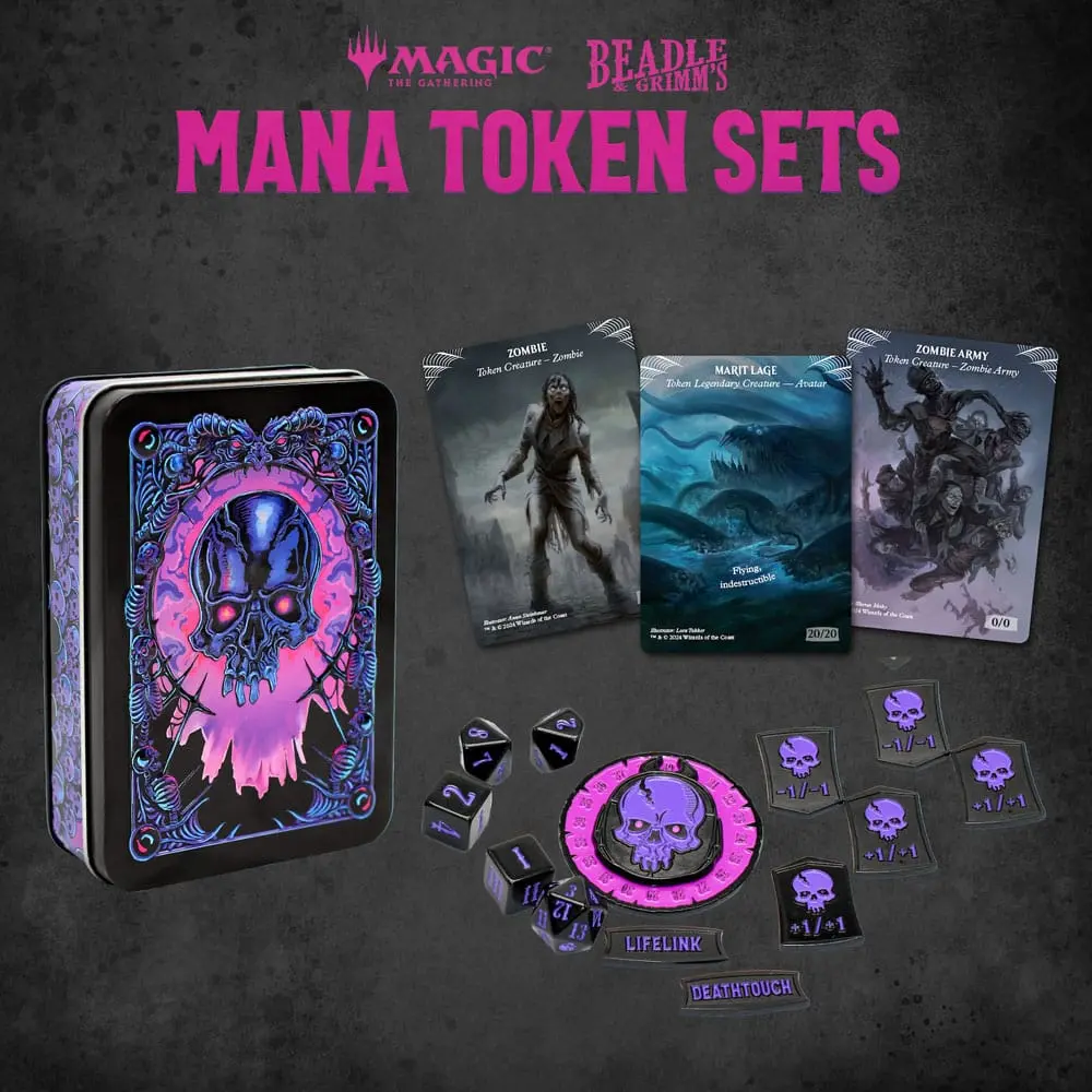 Black Mana Dice and Token Pack