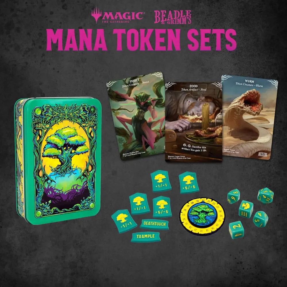 Green Mana Dice and Token Pack