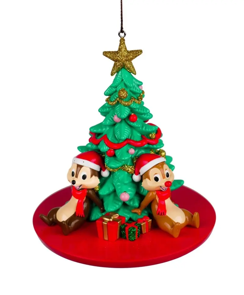 Chip & Dale with Tree 3D Ornament