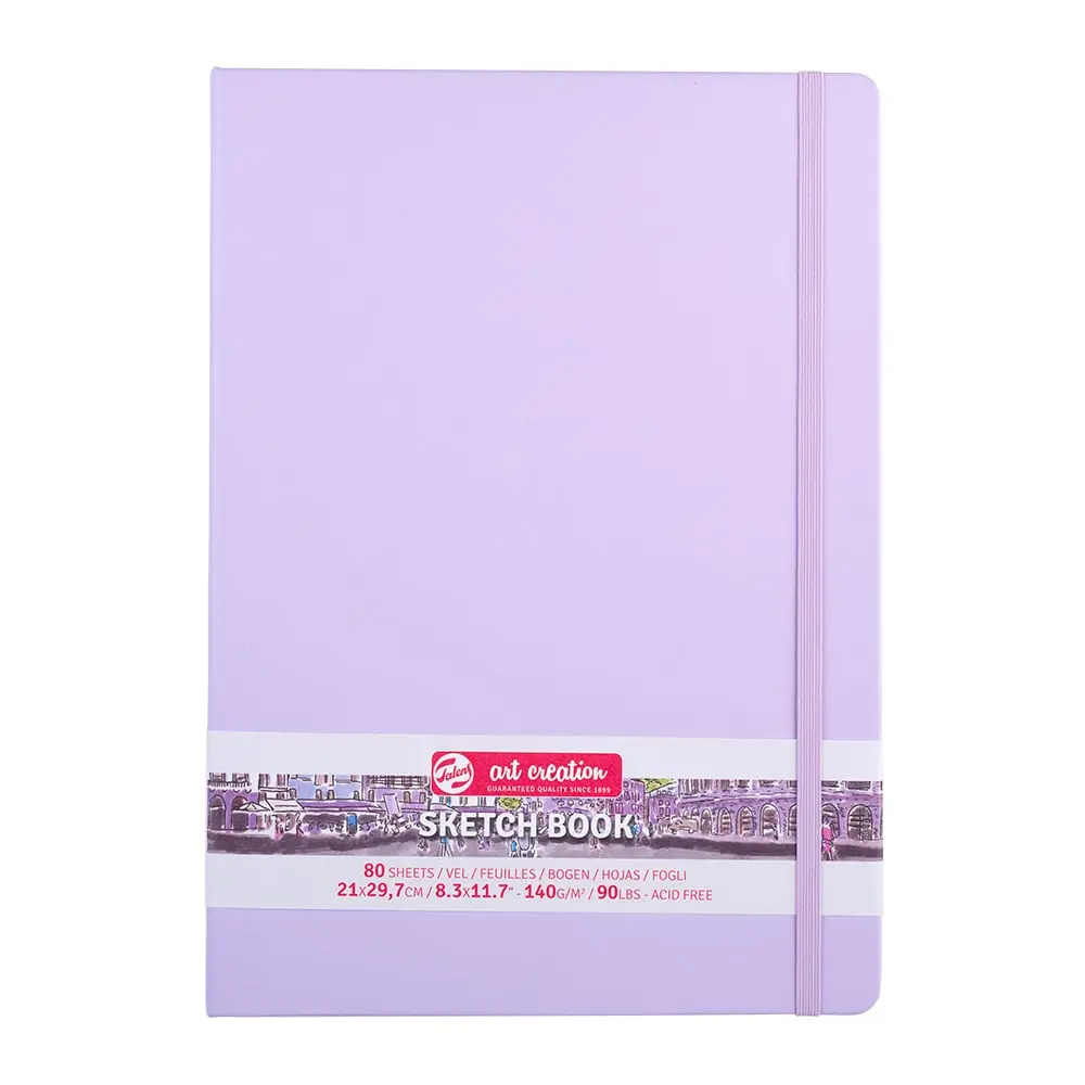 Skissebok mstrikk 140g A4 Pastel Violet