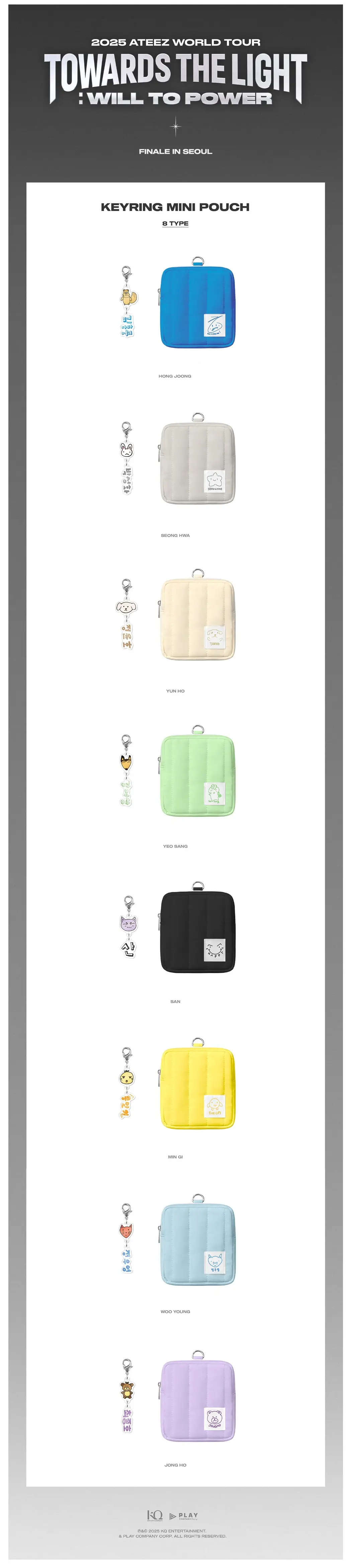 HONG JOONG [2025 FINALE IN SEOUL] KEYRING MINI POUCH