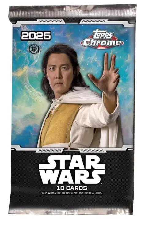Star Wars 2025 Chrome Hobby Booster Pack