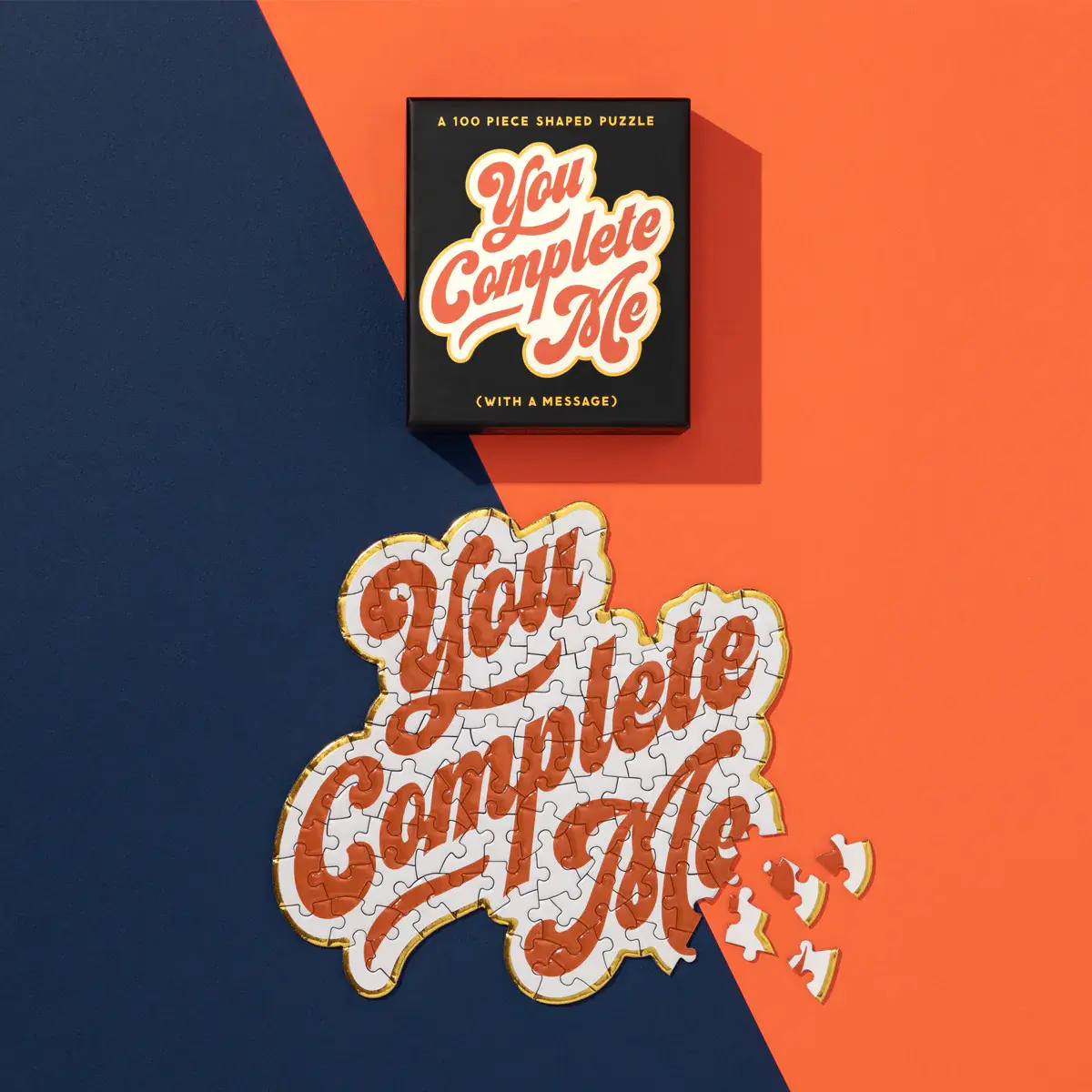 You Complete Me Mini Shaped Puzzle (100)