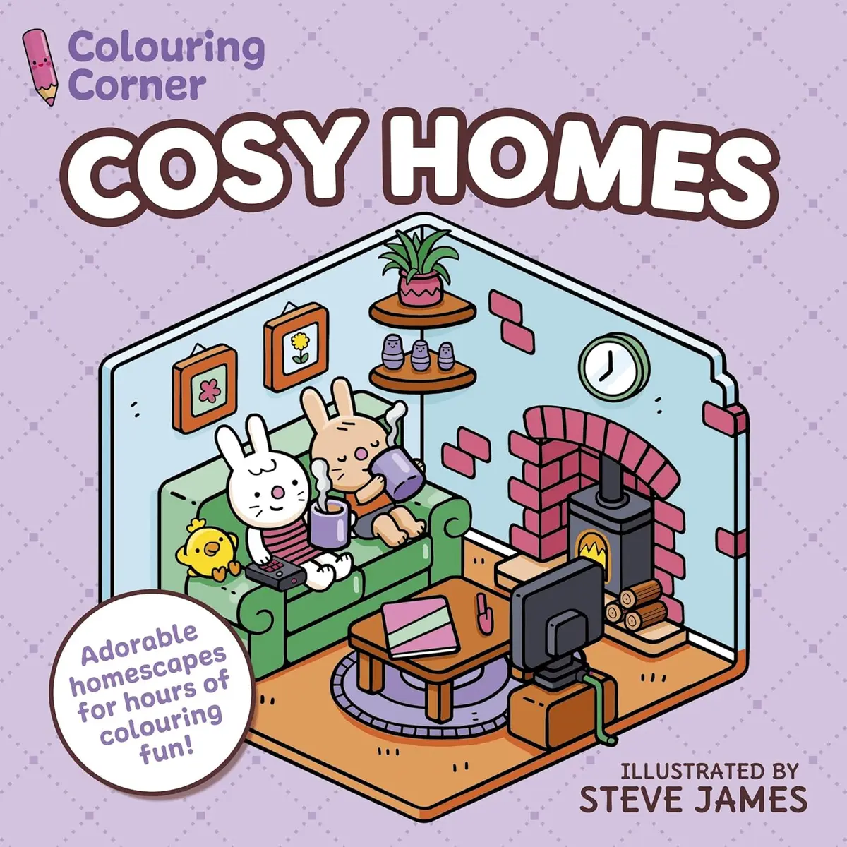 Colouring Corner: Cosy Homes: Adorable Homescapes for Hours of Colouring Fun