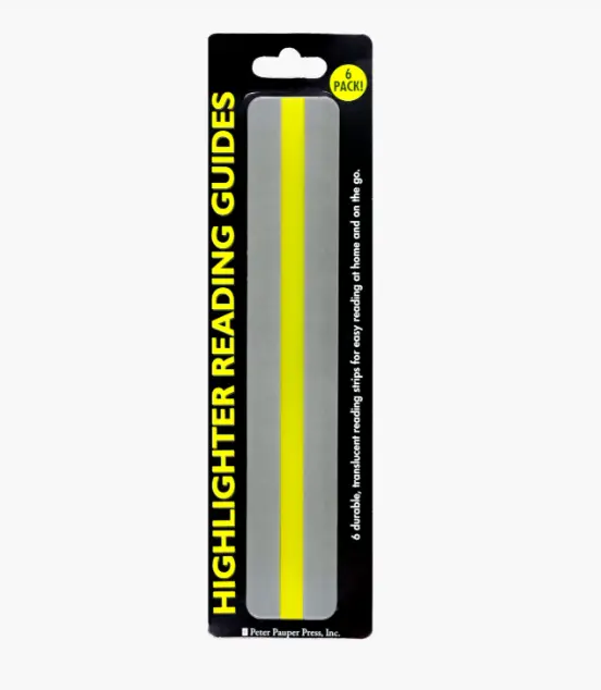 Highlighter Reading Guides (Set of 6)