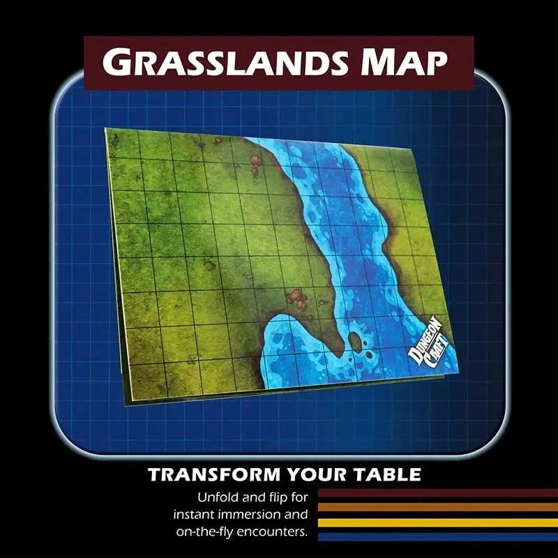 Battle Map Grasslands 1985 Games, Dungeon Craft