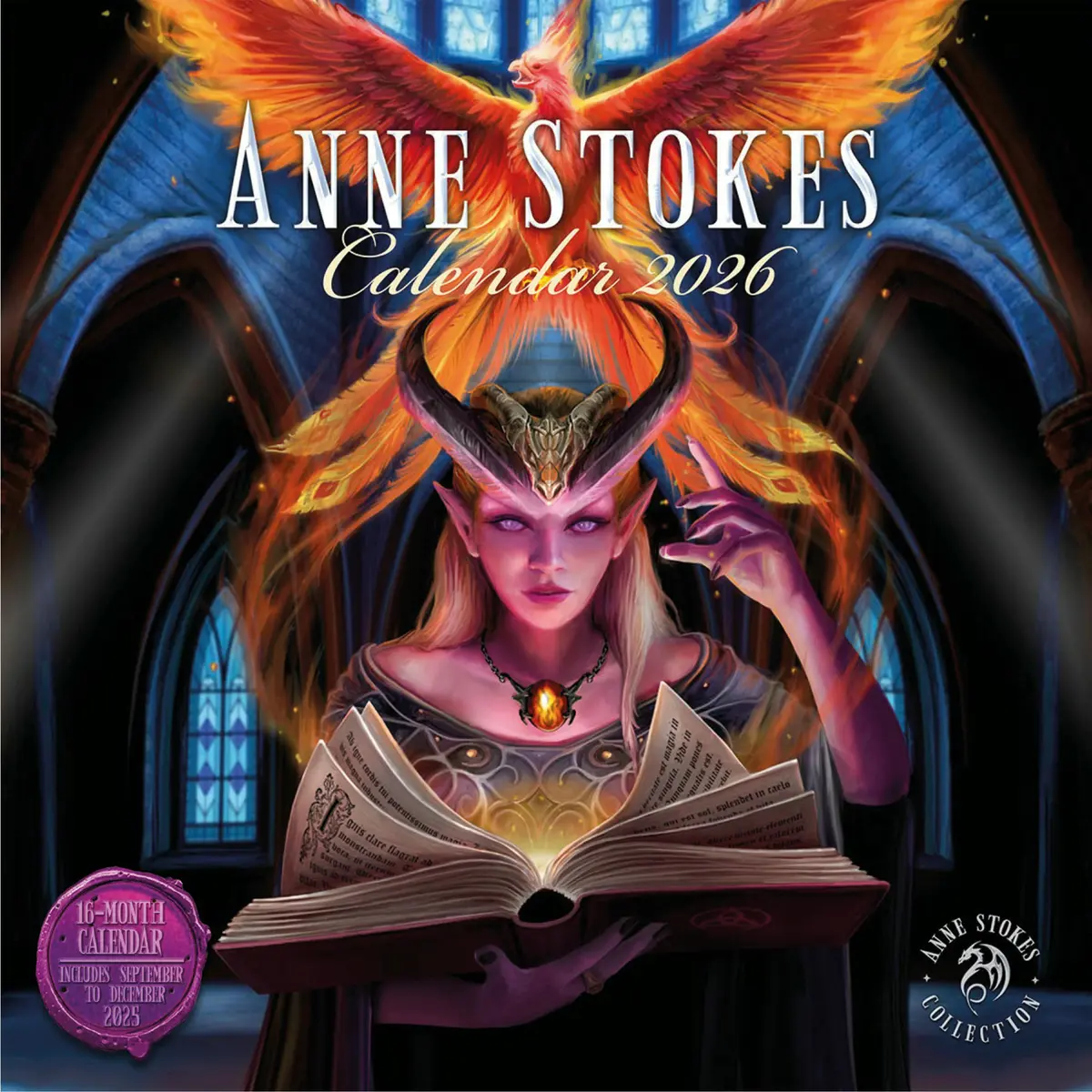 Anne Stokes 2026 Square Calendar