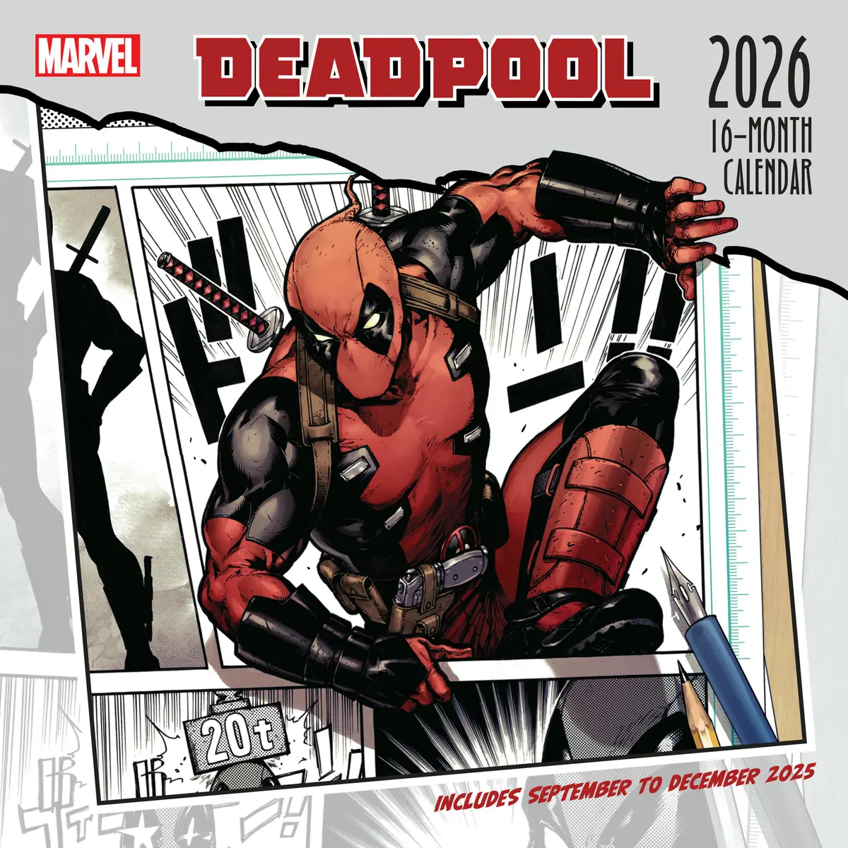 Deadpool 2026 Square Calendar