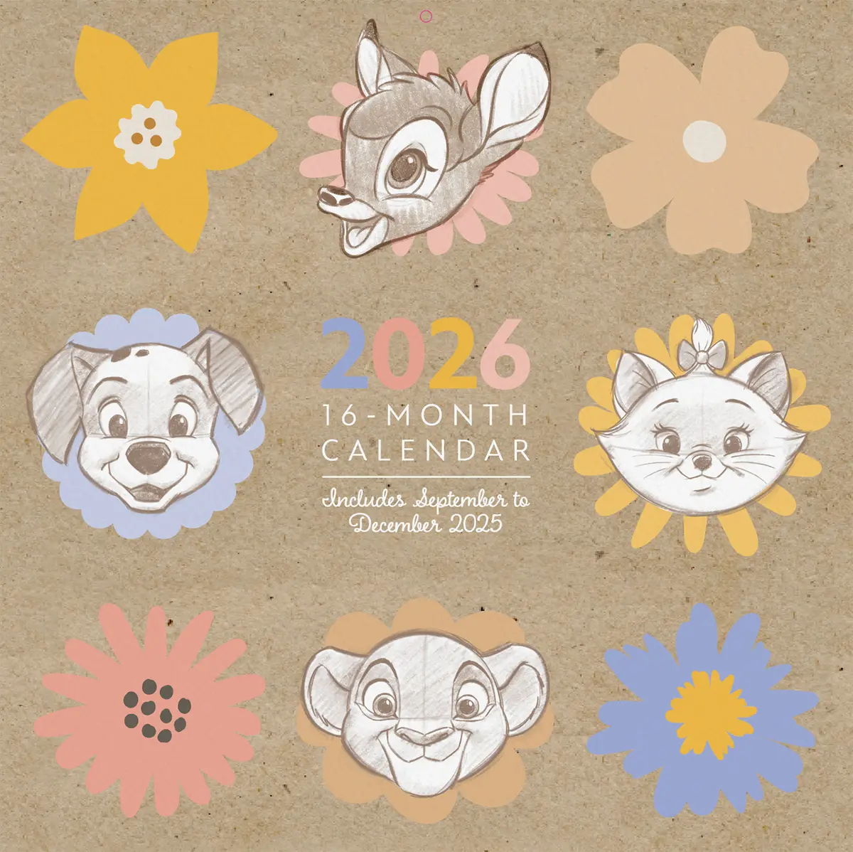 Disney Classics 2026 Square Calendar