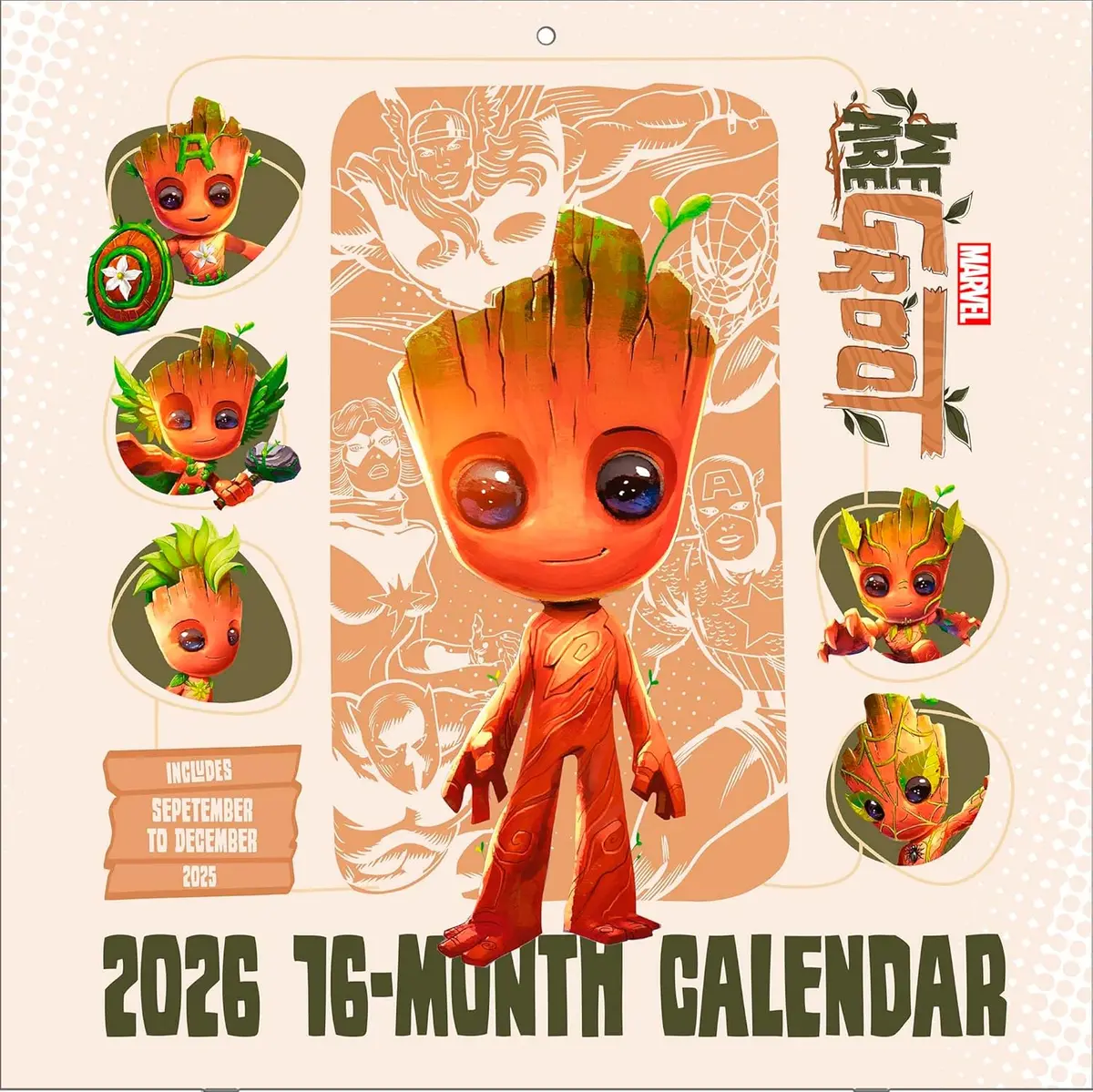 Groot 2026 Square Calendar