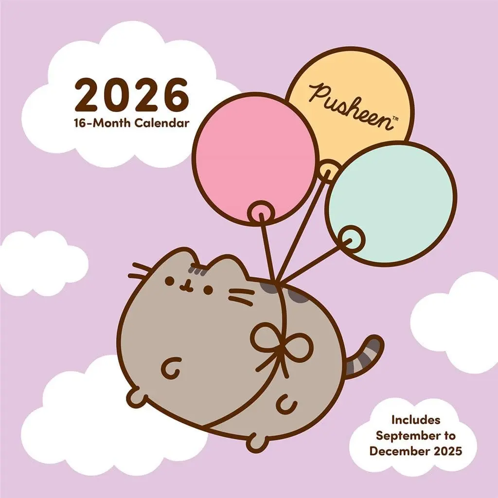 Pusheen 2026 Square Calendar