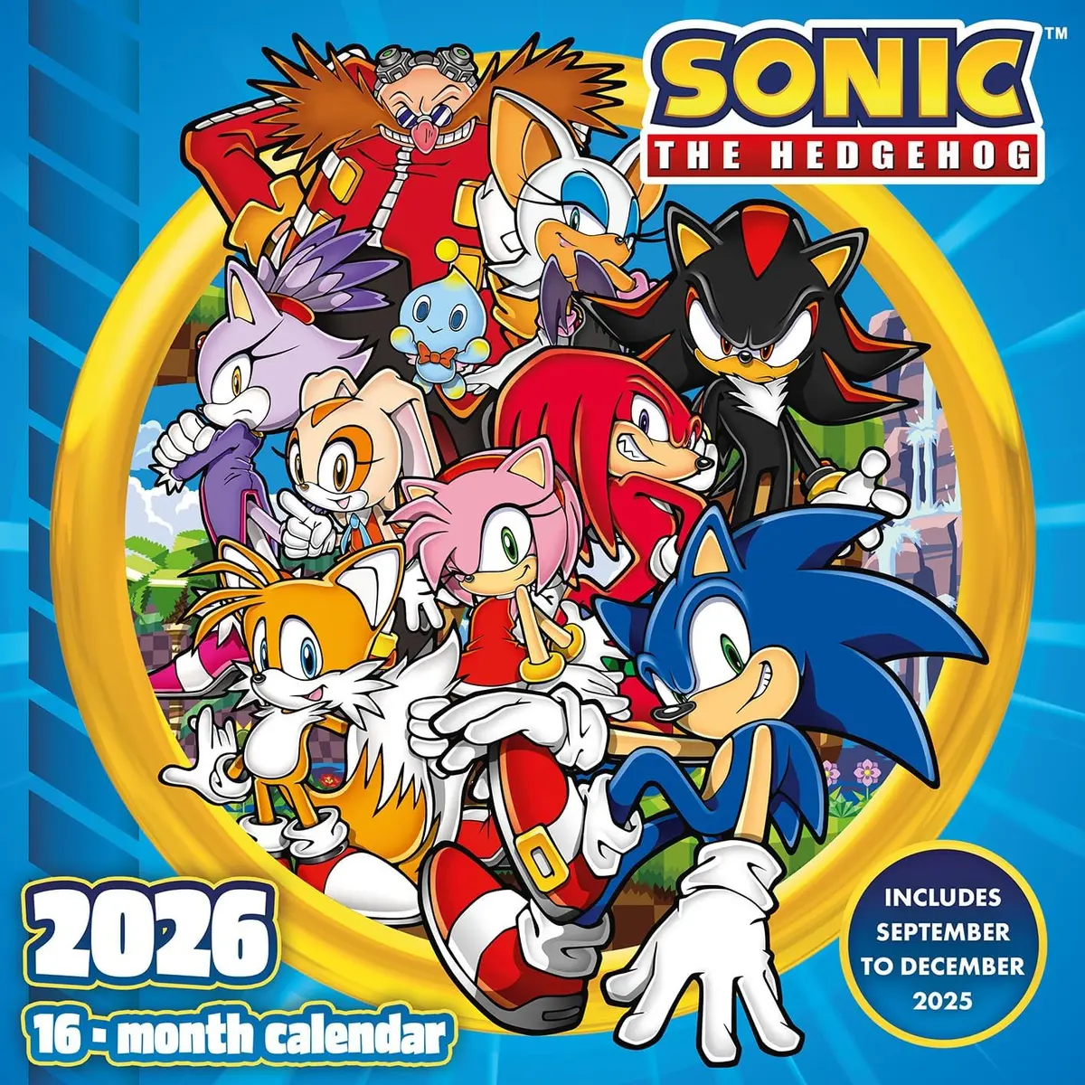 Sonic 2026 Square Calendar