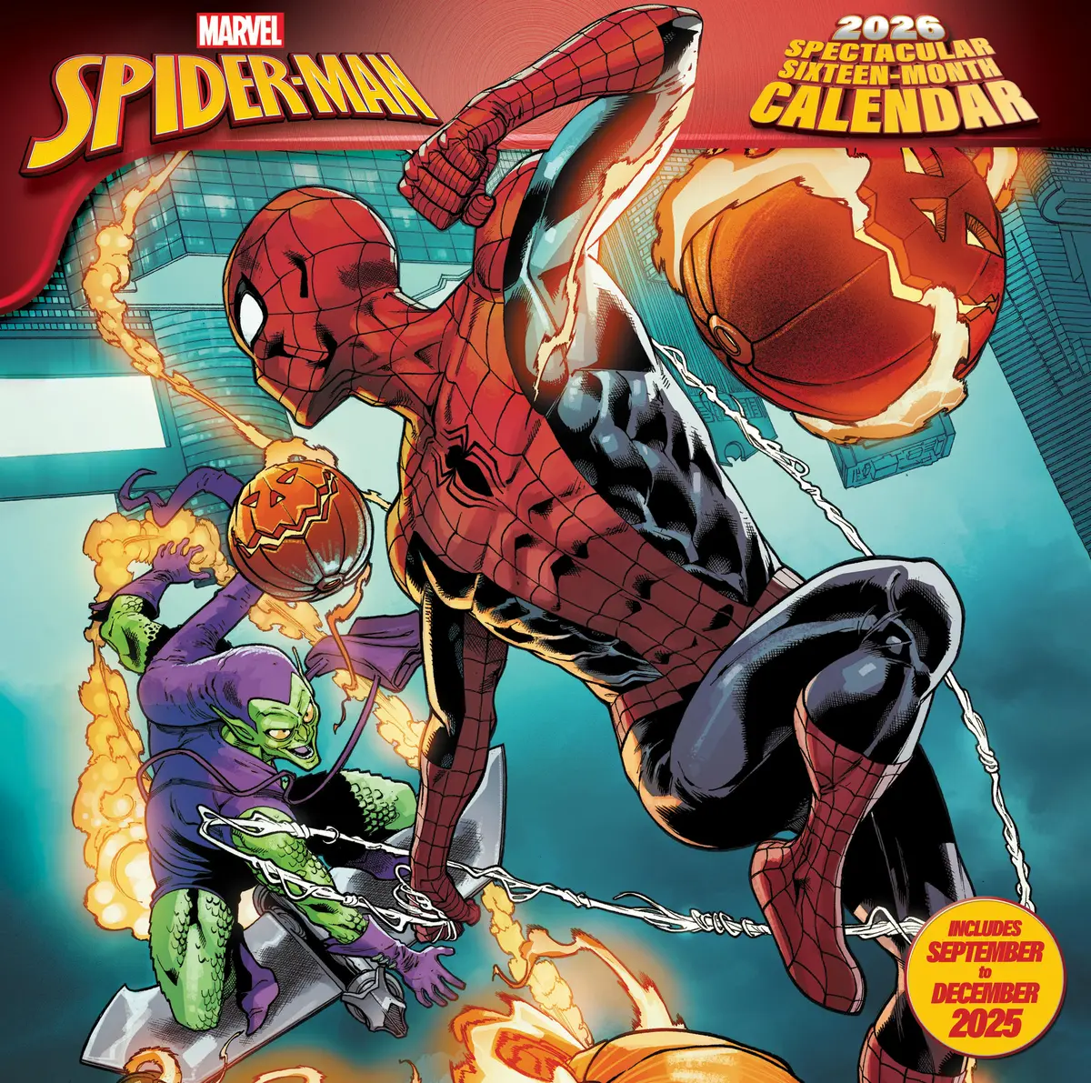Spiderman 2026 Square Calendar