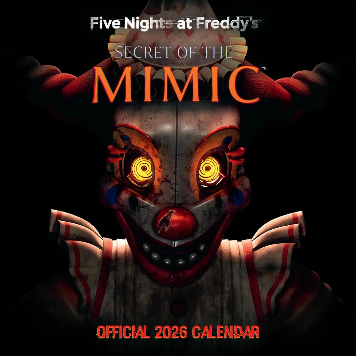 FIVE NIGHTS AT FREDDY`S 2026 SQUARE CALENDAR