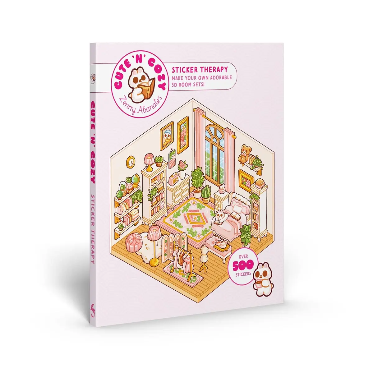 Cute 'n' Cozy Sticker Therapy: Make Your Own Adorable Room Sets! Over 500 Reusable Stickers