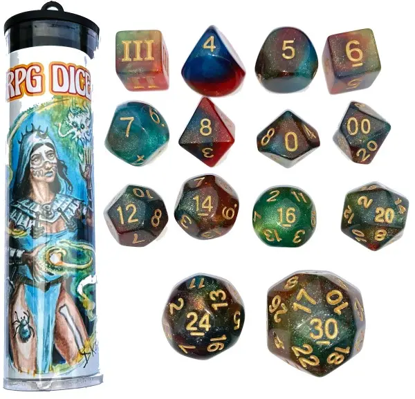 Motes of Mercurial Magic Dice Set (14)