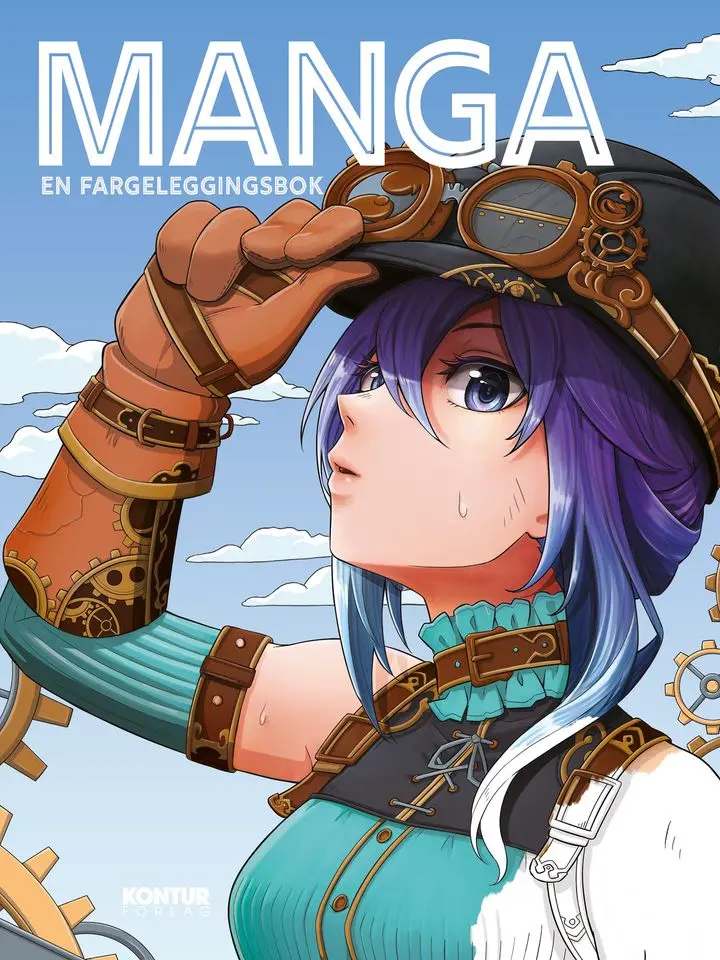Manga en fargeleggingsbok