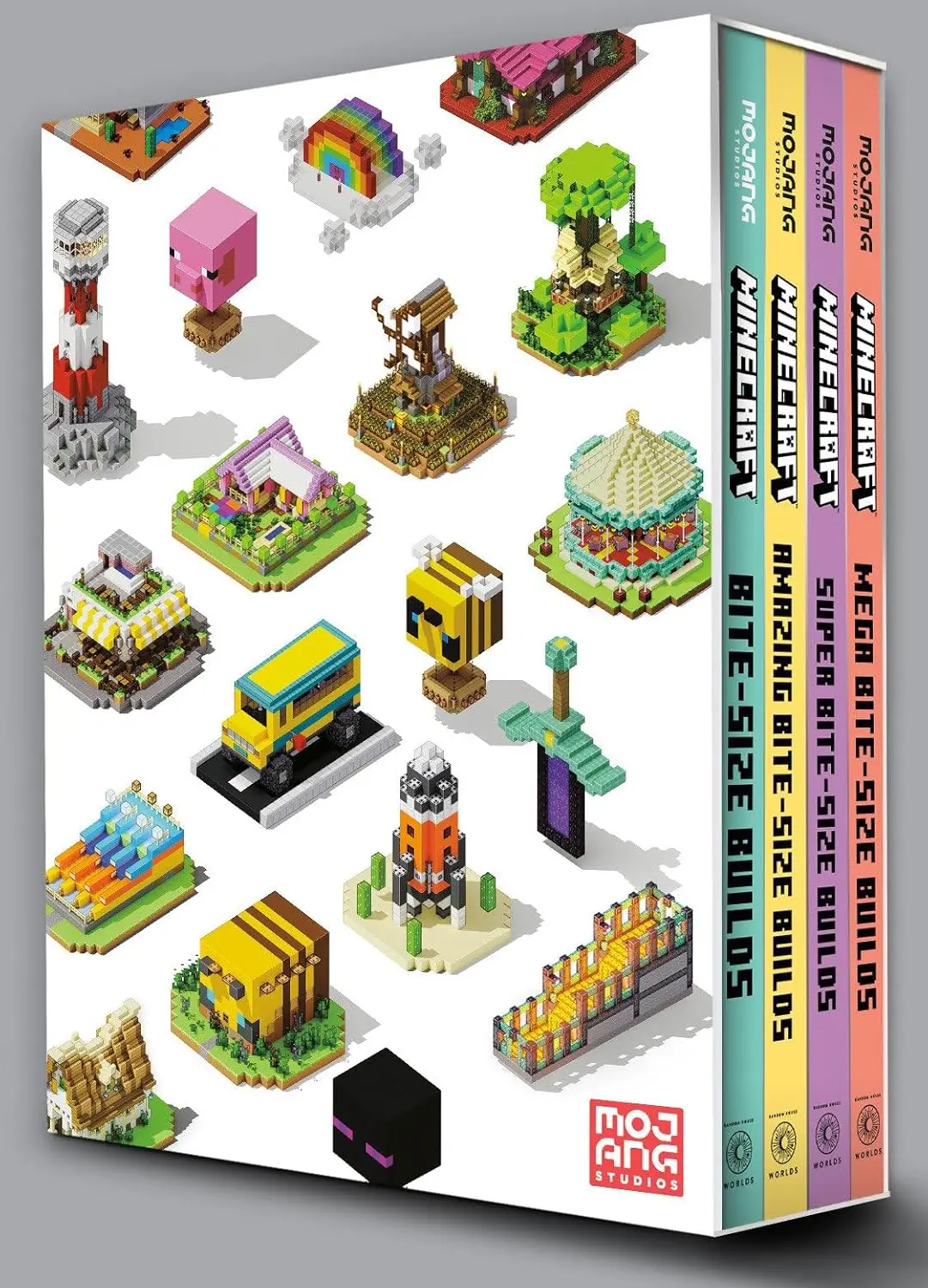 Minecraft: Bite-Size Builds Collection 4-Book Boxed Set: Minecraft: Bite Size-Builds, Minecraft: Amazing Bite-Size Builds, Minecraft: Super Bite-Size Builds, Minecraft: Mega Bite-Size Builds