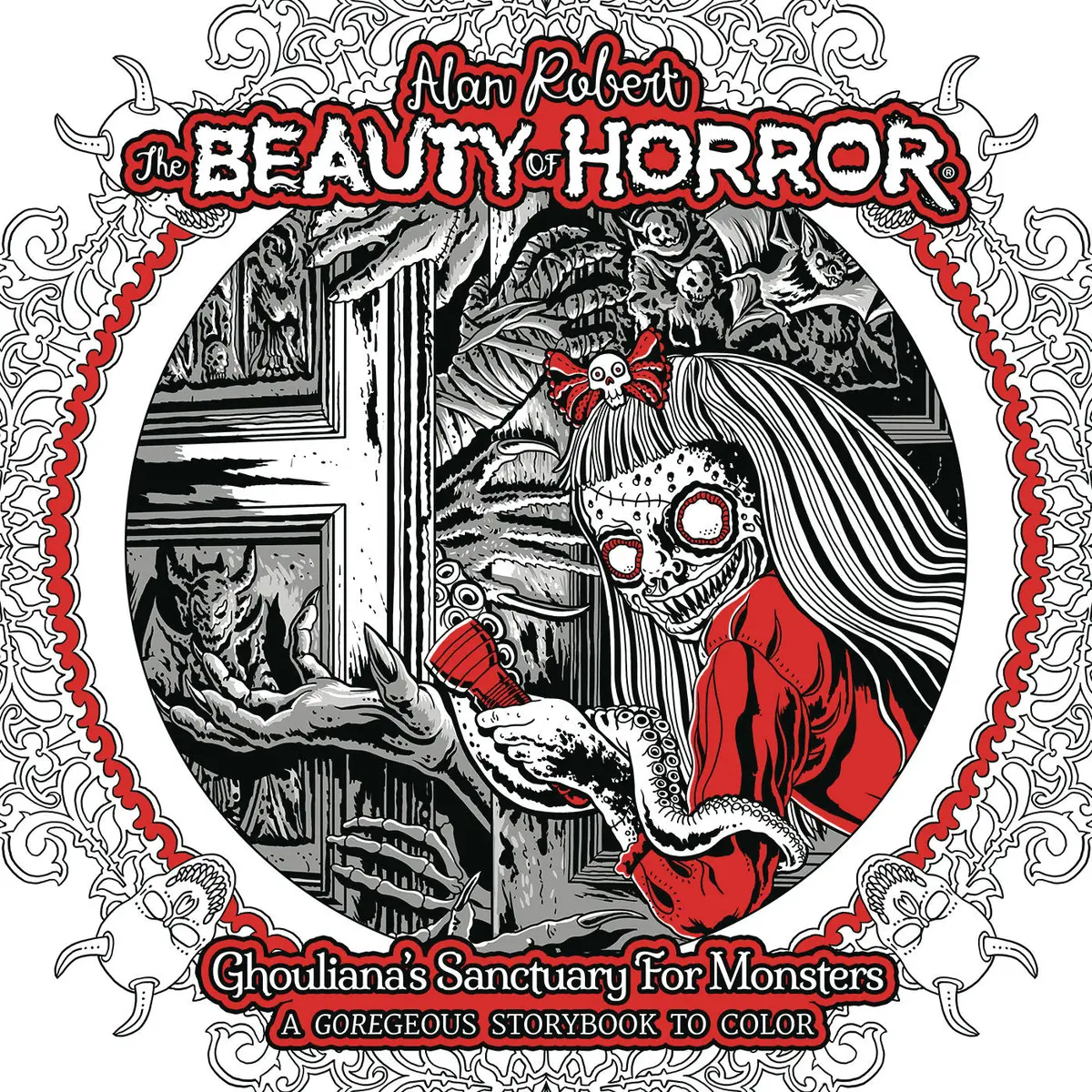 Beauty of Horror Ghoulianas Sanctuary Coloring Book