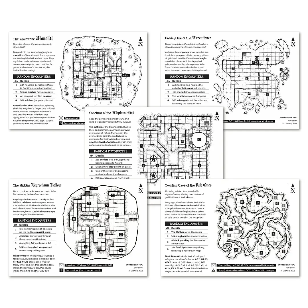 Adventure Leaflets (5)
