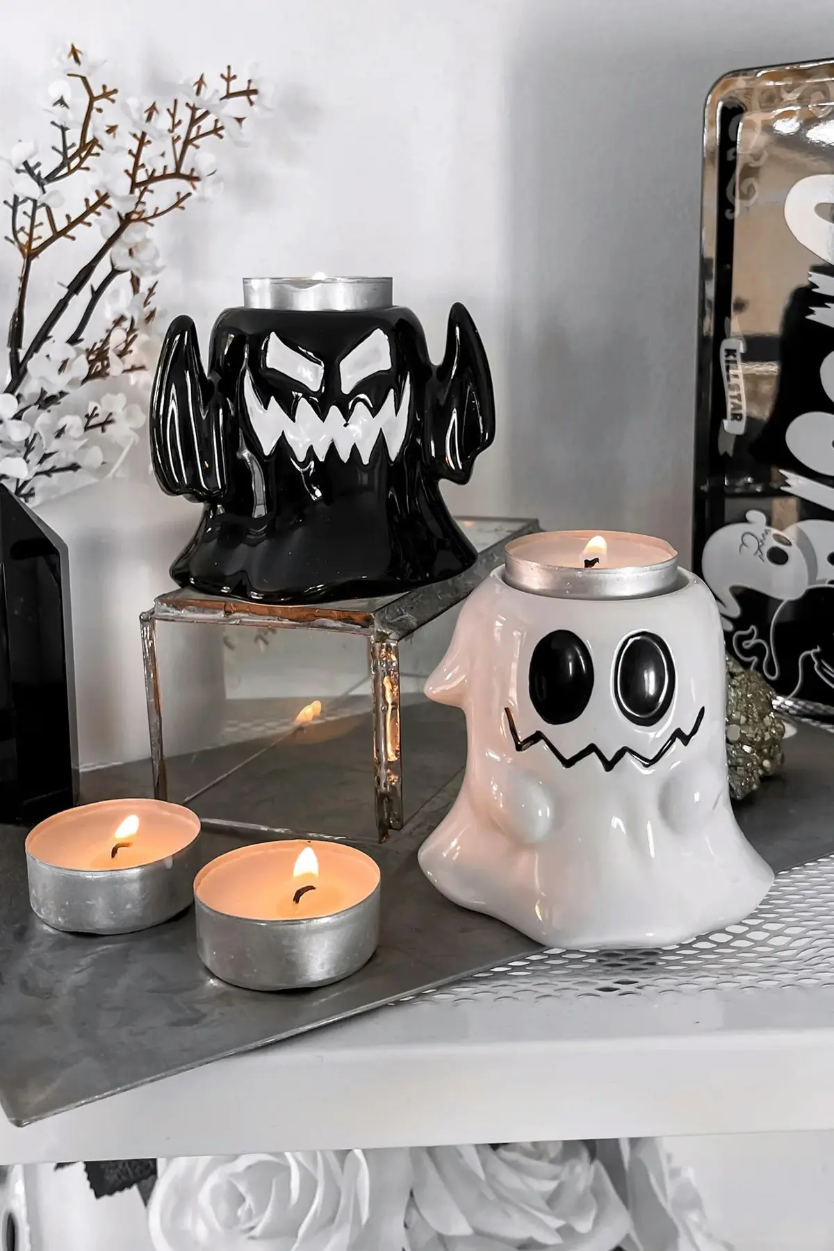 Boo & Eek Tealight Holder Set of 2