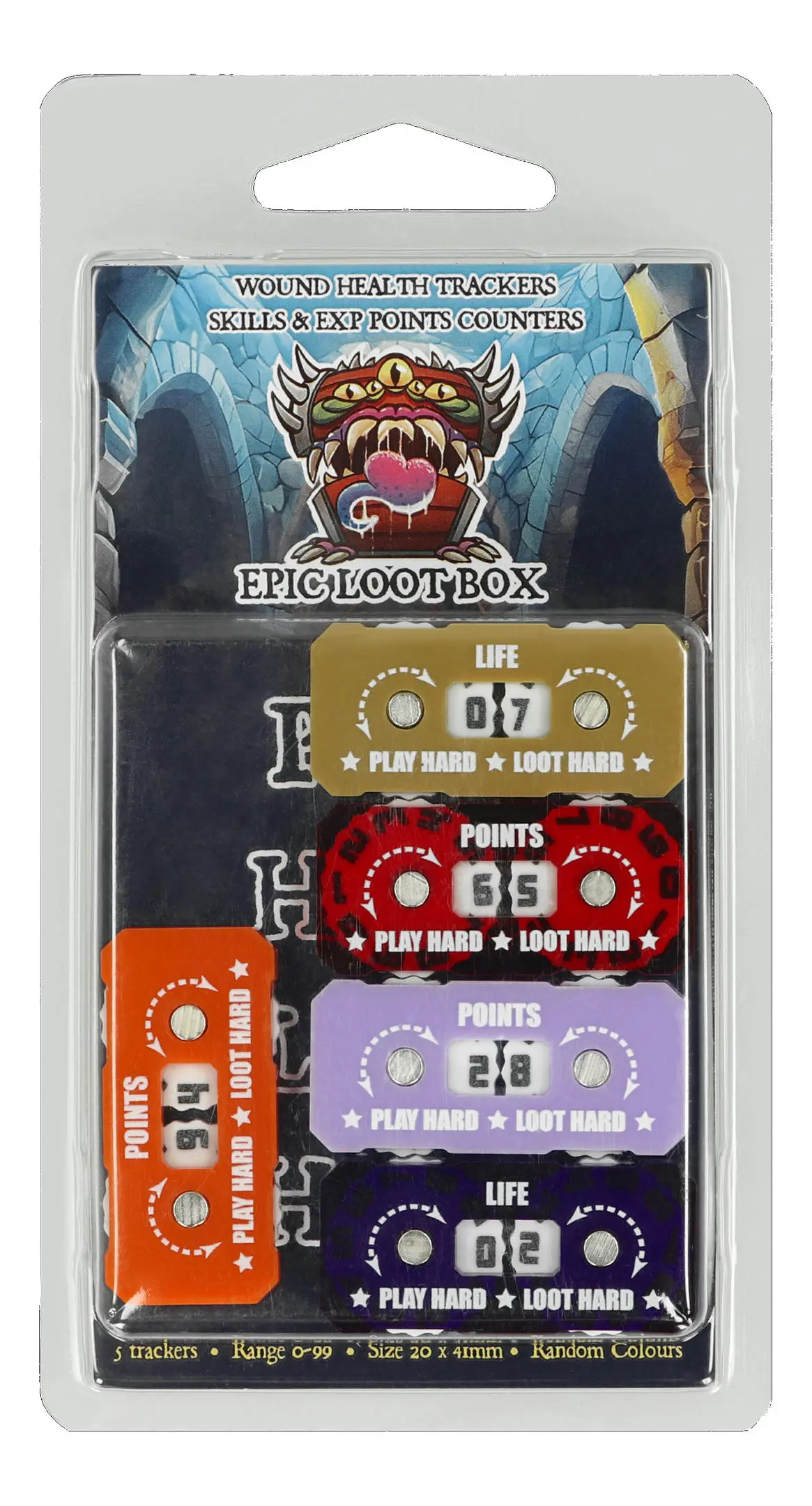 Epic Loot Box Counters 0-99 Range 20x41 mm (5)