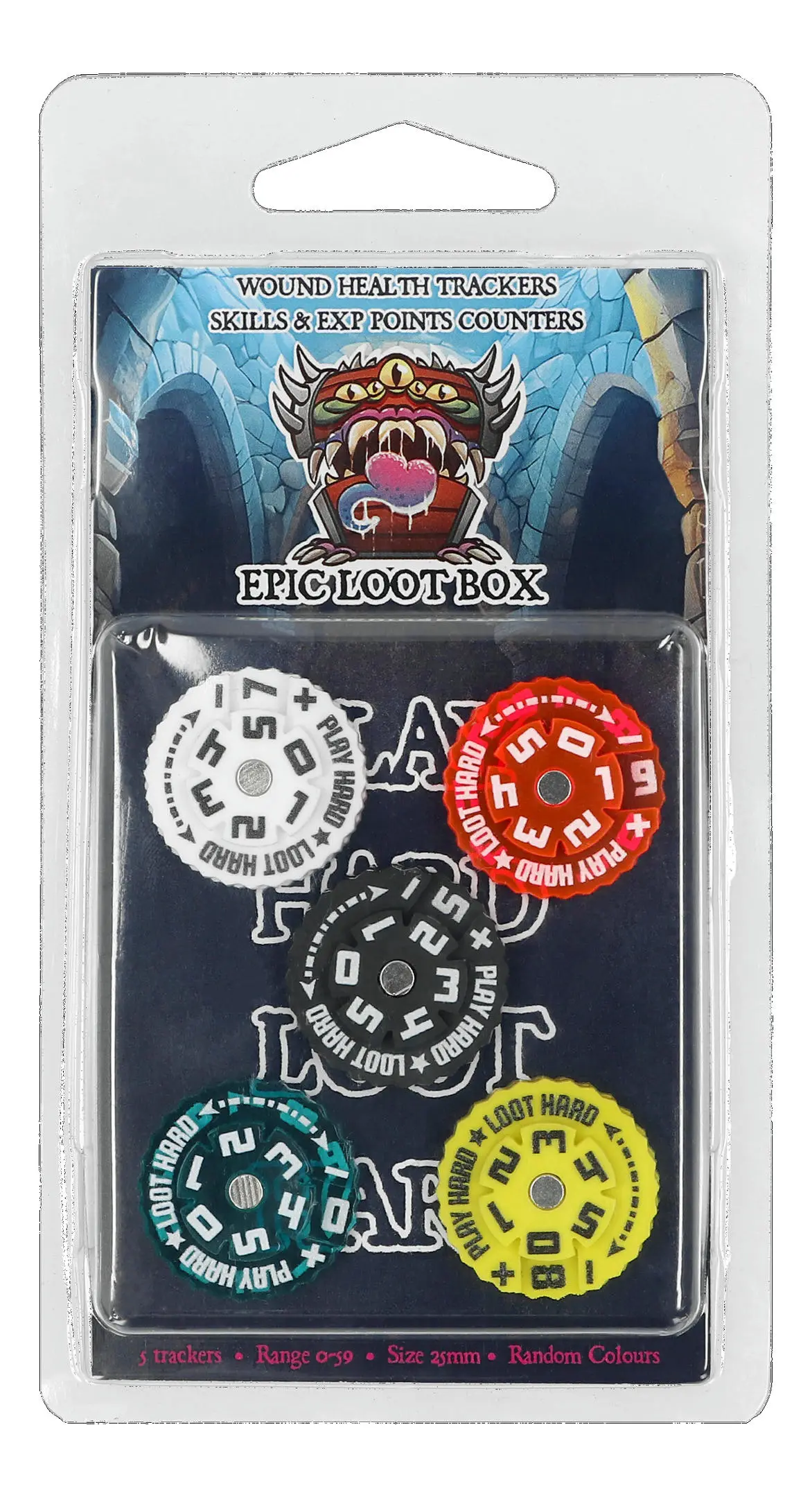 Epic Loot Box Counters 0-59 Range 25 mm (5)