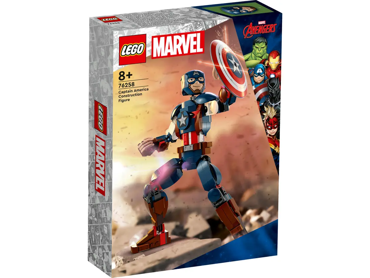 Marvel Byggbar figur av Captain America 76258