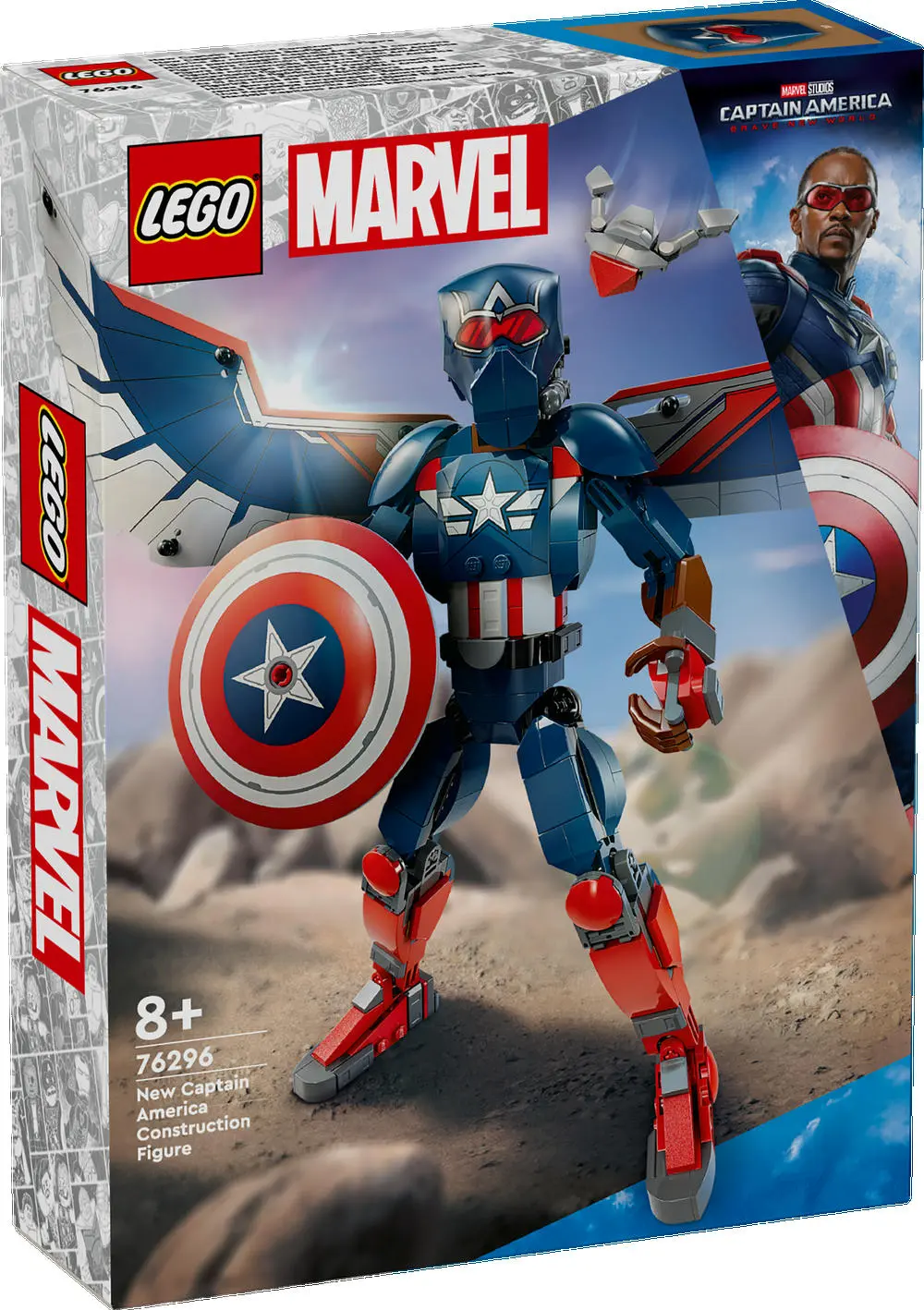 Byggbar figur av nye Captain America (76296)