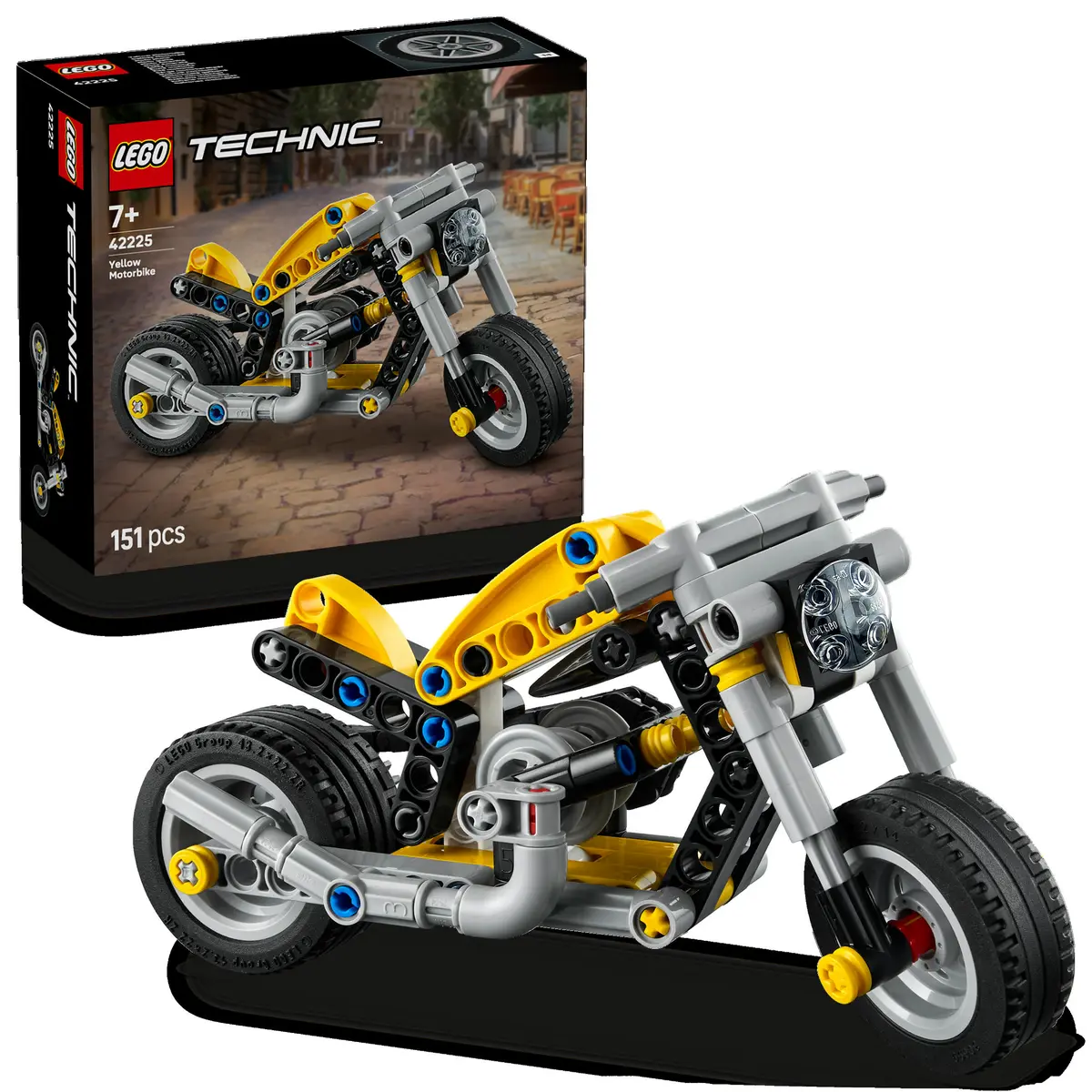Gul motorsykkel (42225)
