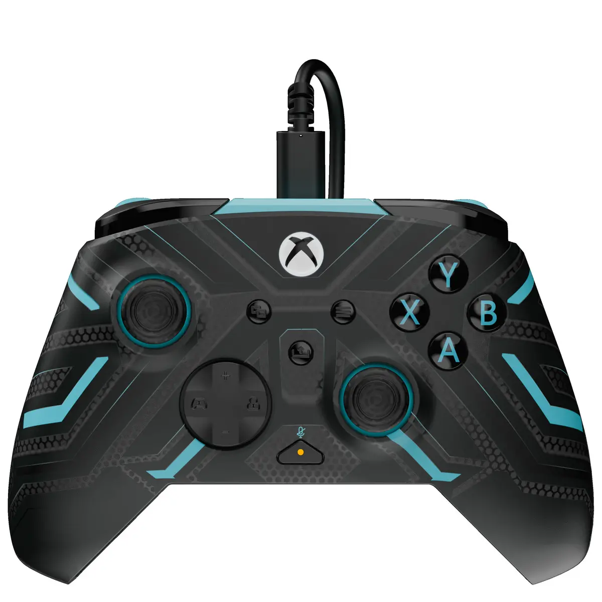 PDP Rematch GLOW Wired Controller - TITAN STEEL