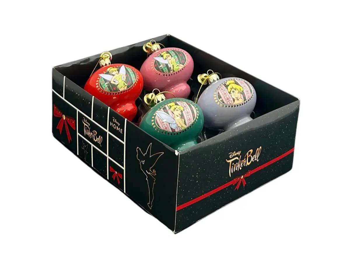 Tinkerbell Bauble 4-Pack 8 cm