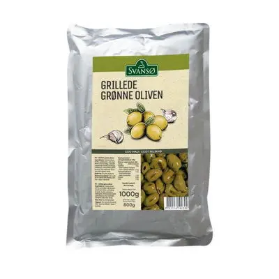 Oliven Grøn Grillet PS 1 KG