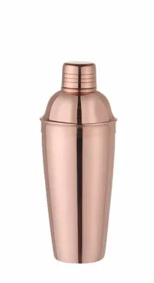 Cobbler shaker 3-delt 0,75 l rustfrit stål kobberlook