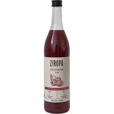 Ziropa Dansk Hindbær Sirup FL 70