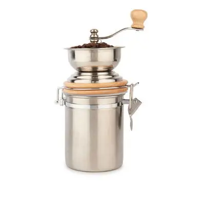 Kaffekvern inkl. oppbevaring rustfritt stål La Cafetière