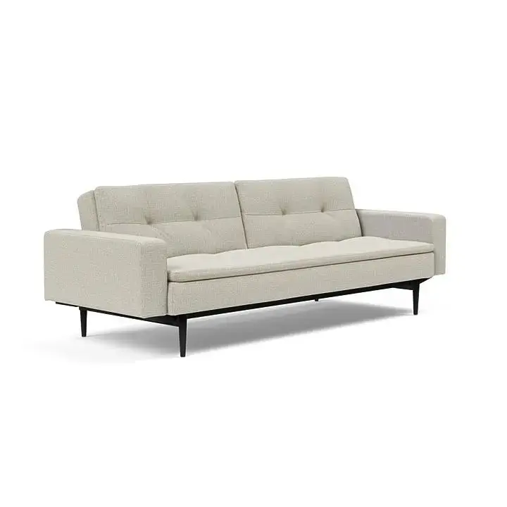 Sovesofa Dublexo med Armlener & Sort Styletto ben fra Innovation Living