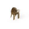 Fatboy Hagestol med Armlener Fred's set mochaccino (4 pcs)