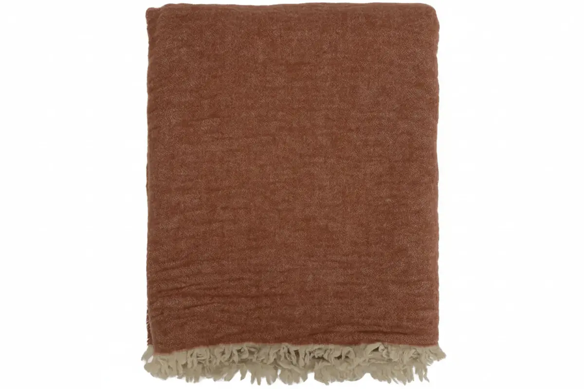 Lama Milano Pledd 130x170 Rust