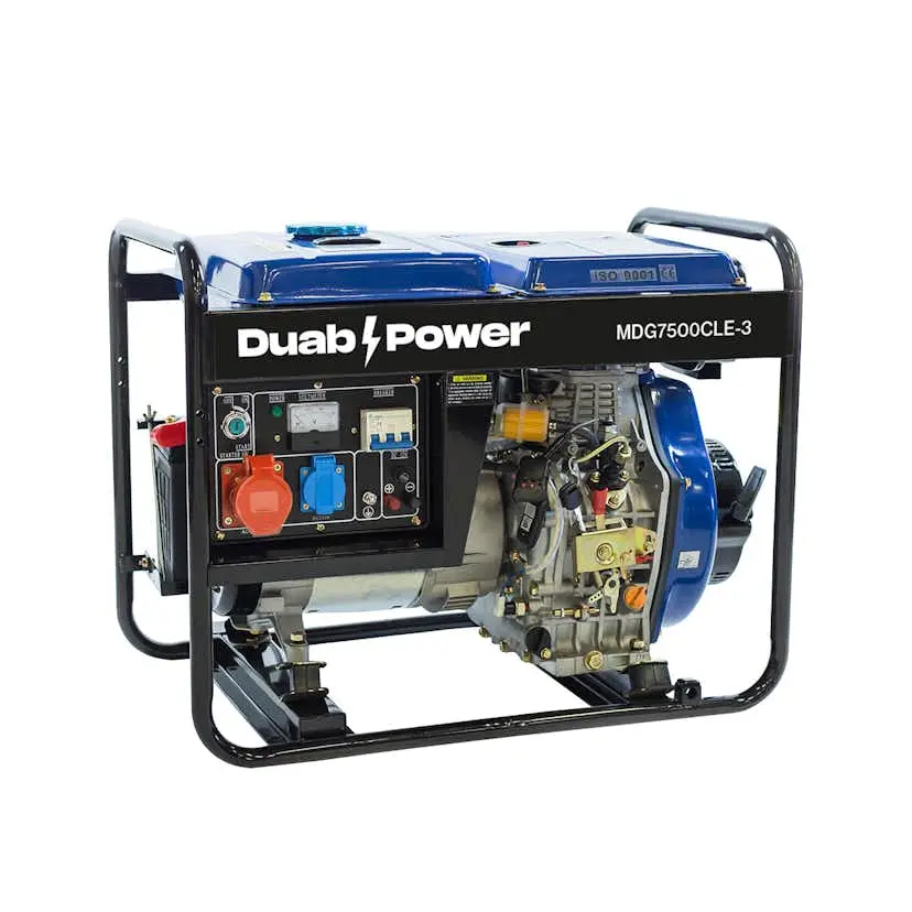 Strømaggregat Duab-Power MDG7500CLE-3 3-fas Diesel Fjernstart