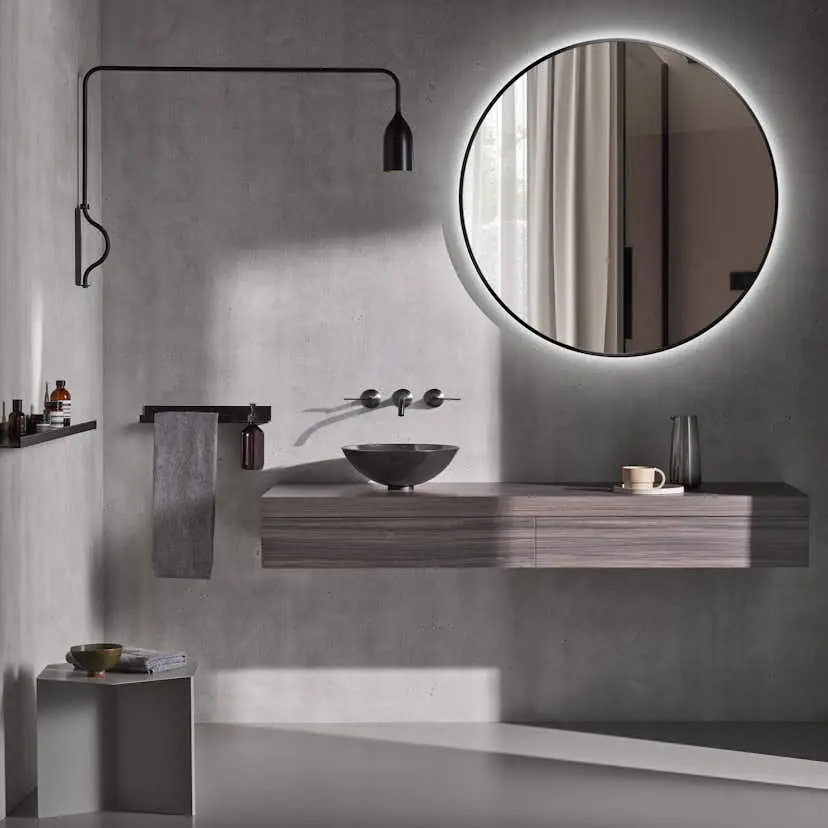 Speil Bathlife Spira med LED Belysning