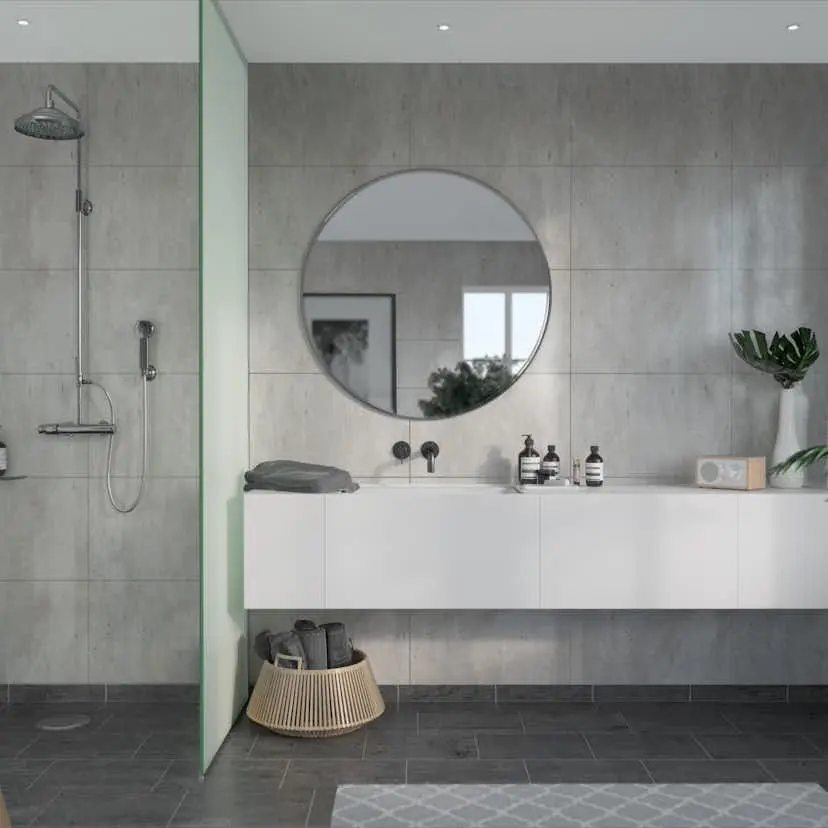 Baderomspanel Fibo 2204-M6040 Cracked Cement