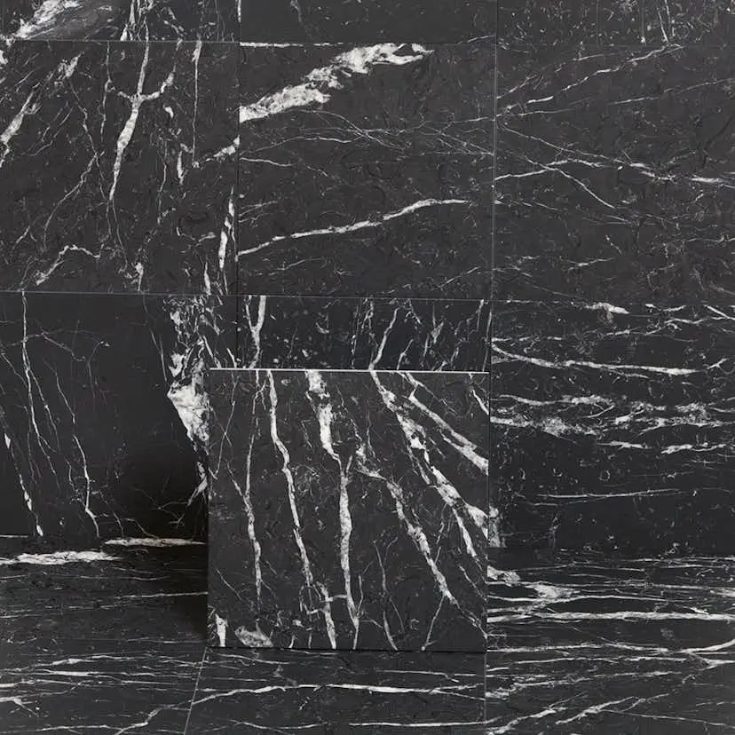 Marmor Arredo Nero Marquina Sort Matt 30x30 cm
